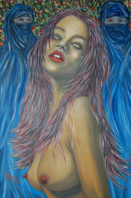 Oil Painting > Desire > Kate Moss