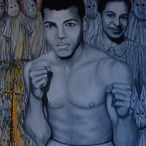 Oil Painting > Bus Stop ( Muhammad Ali / Rosa Parks )