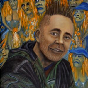 Oil Painting > Chew the Fat > Nigel Kennedy