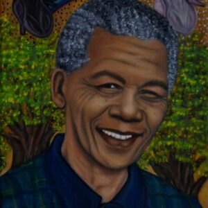 Oil Painting > Colour Crime >  Nelson Mandela