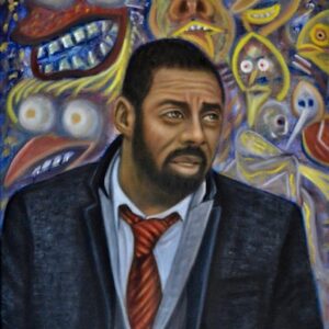 Oil Painting > Kite Cry > Idris Elba