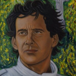 Oil Painting > Race Day > Ayrton Senna