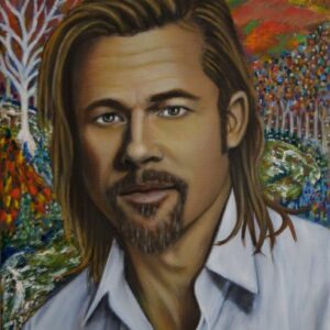 Oil Painting > Saragossa Opening > Brad Pitt