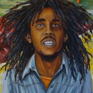 Oil Painting > Smile Jamaica ( Bob Marley )