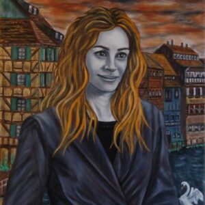 Oil Painting > Swan Song ( Julia Roberts )